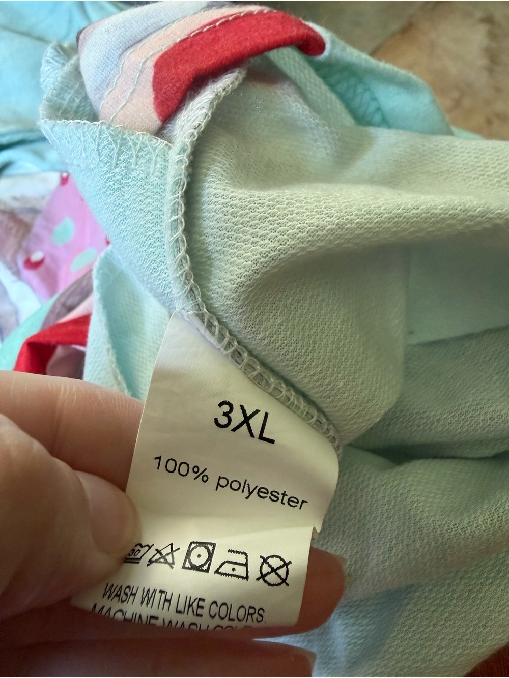 Ladies Mint Green Reindeer Hoodie Sweatshirt - Festive Printed Top - Picture 5 of 5